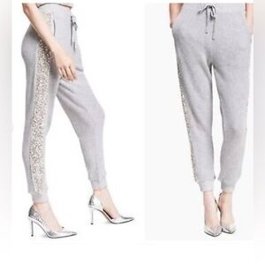 Inc international concepts gray and silverr sequin sweater lounger pants size xl
